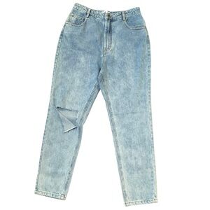 J.ING Denim Jeans High Waisted with Unique Cut Size Large